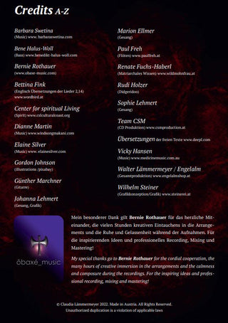 CD - 01 TRINITY OF THE GODDESS - Calling the light (Download)