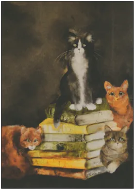 Postkarten Coole Katzen - Verschiedene Varianten